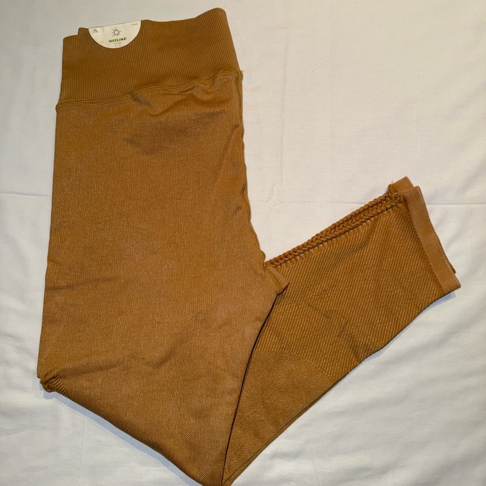 Offline by aerie brown active 7/8 Leggings NEW‎